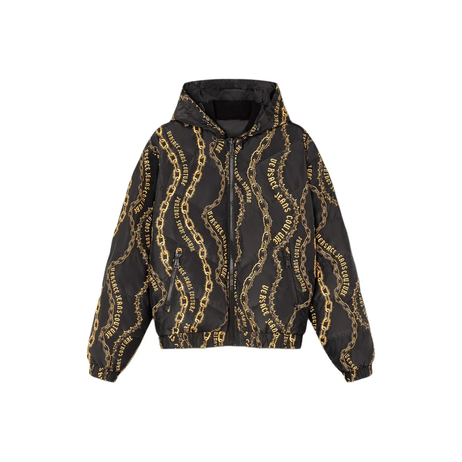 VERSACE JEANS COUTURE SS24 Пуховик Мужской Черный