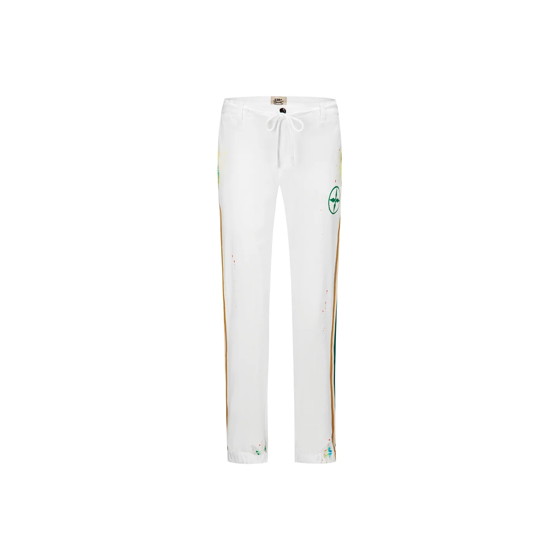 23R+ Man's Roll-Up Pants Thin Jeans White