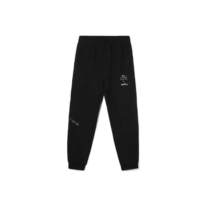 Disney X LINING Disney Knitted Sweatpants Men's Black