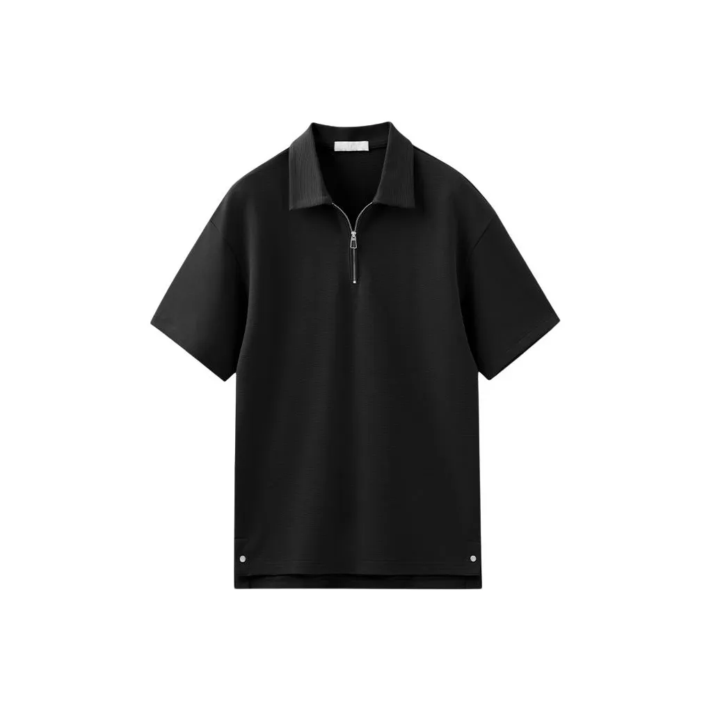 KRISBORG BG Поло Универсальное Боковая сторона Slit Пуговица Дизайн Юность Премиум T Рубашка Унисекс