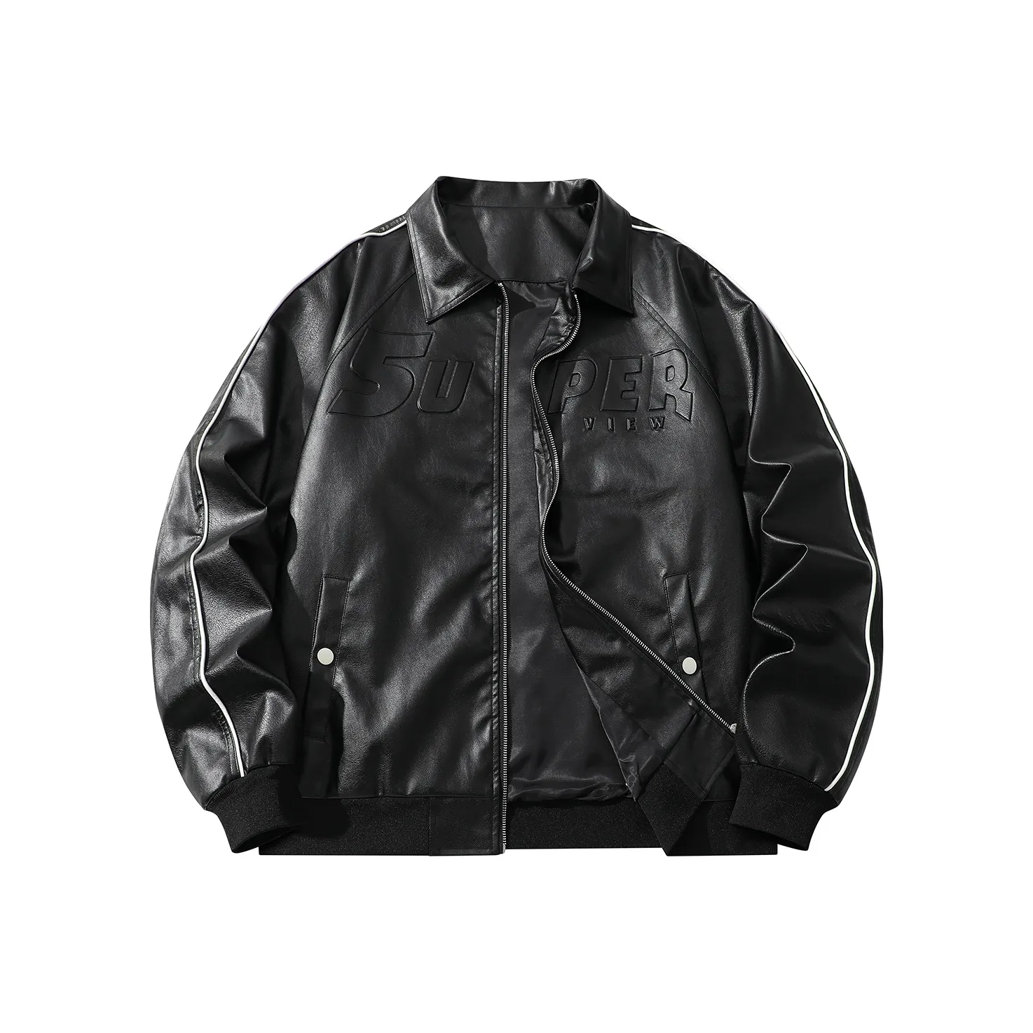 S.view Leather Jacket Unisex Black