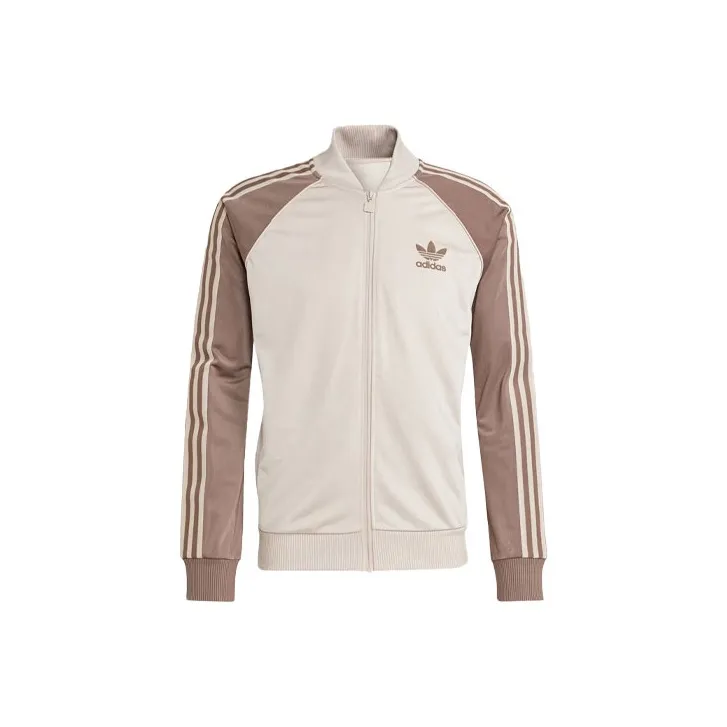 adidas originals SST Track Top Brown