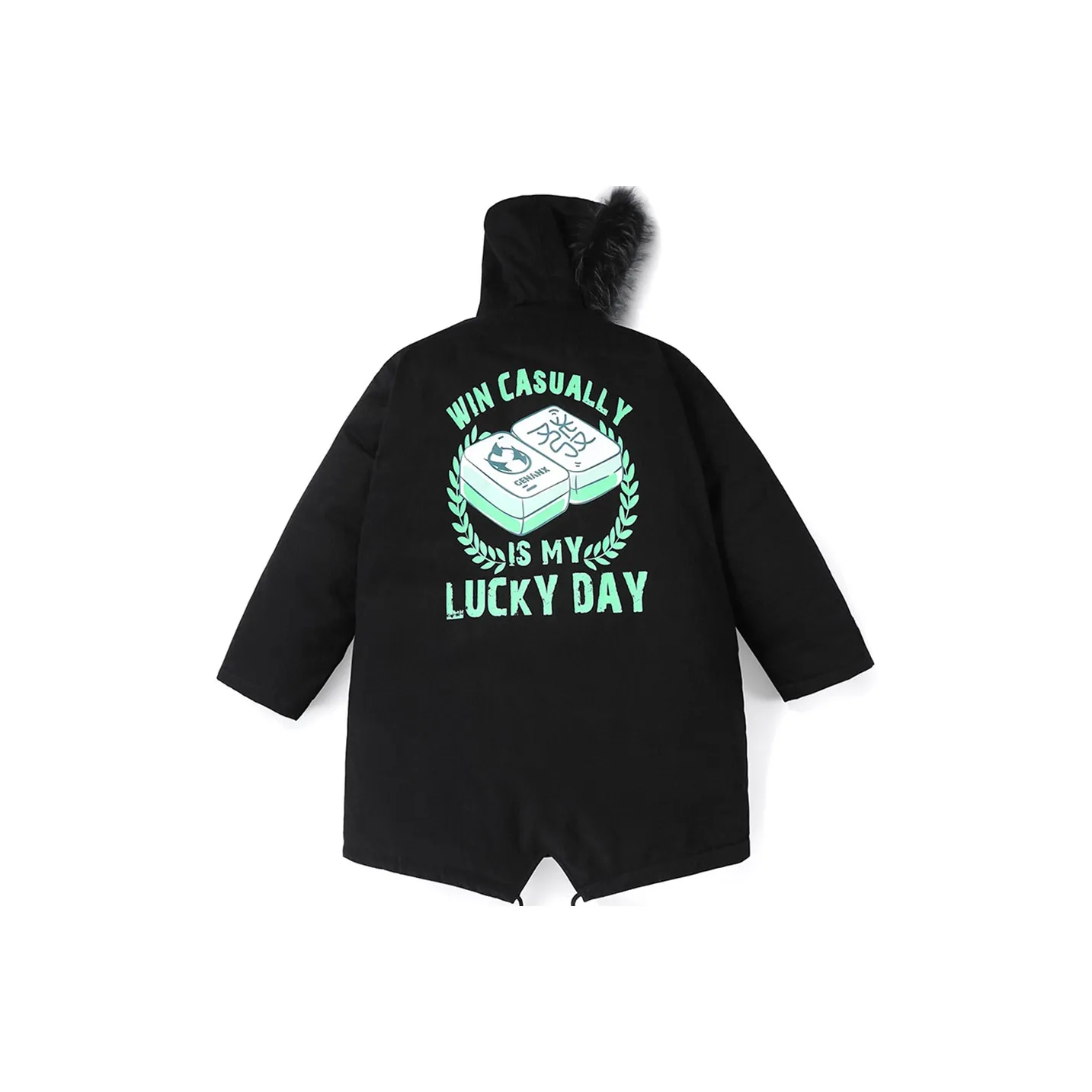 GENANX Parka Coats Unisex Black
