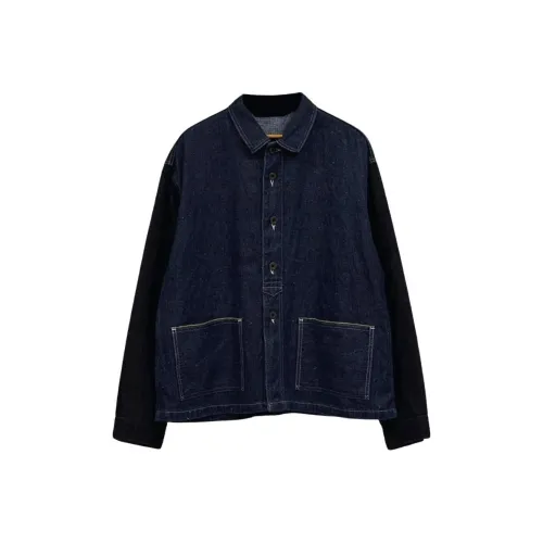 NIGEL CABOURN Мужские куртки морского синего цвета