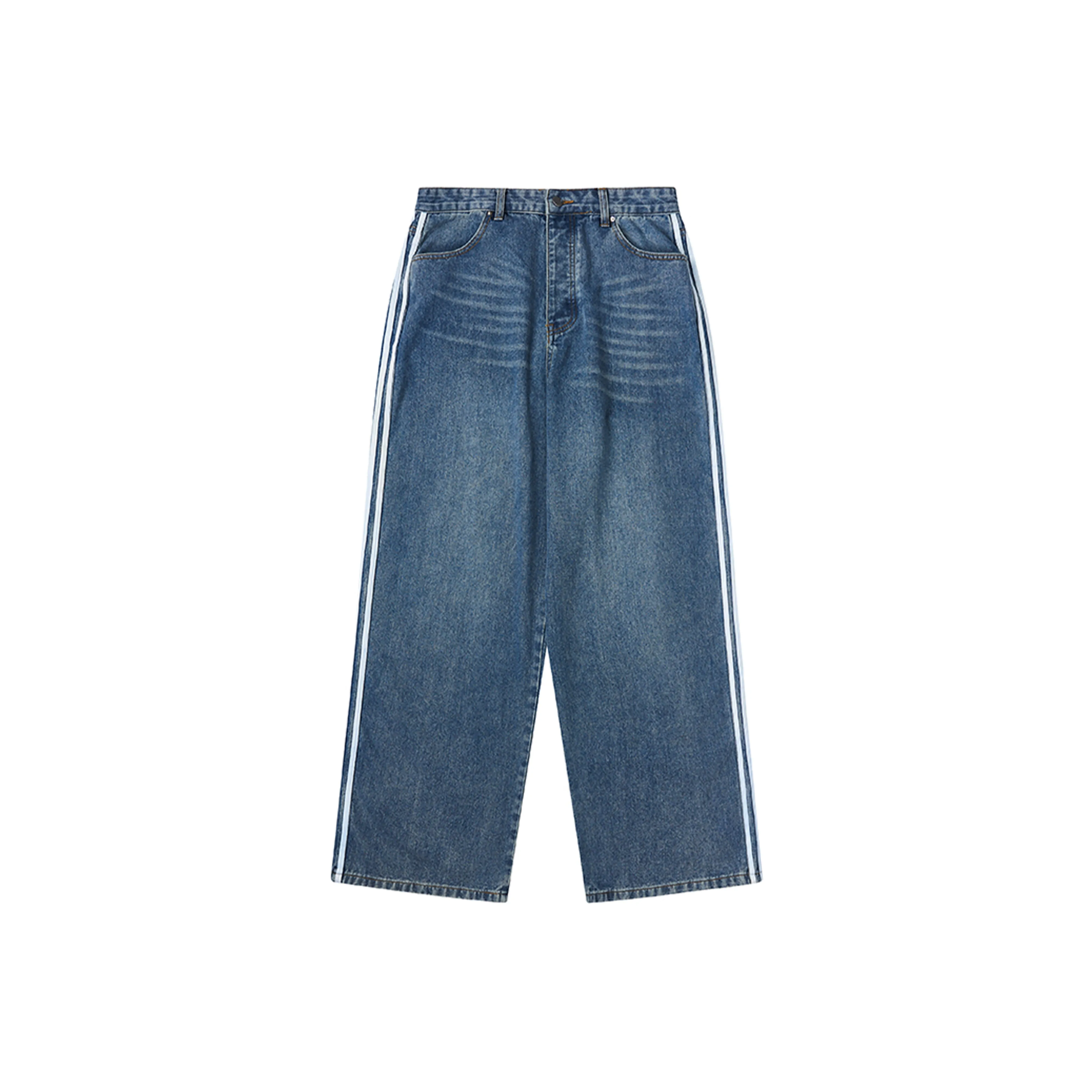 HARSH AND CRUEL Jeans Unisex Washed Blue