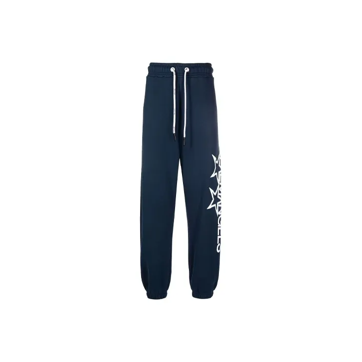 PALM ANGELS Knitted Sweatpants Men's Blue