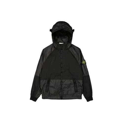 STONE ISLAND Metal Nylon Series Мужские Куртки Черного Цвета