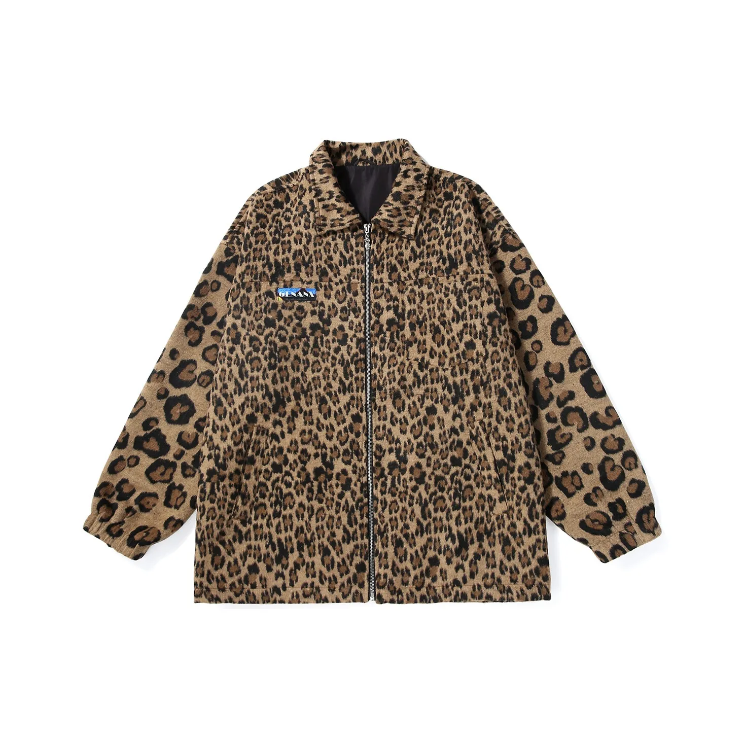 GENANX Jackets Coats Unisex Leopard Print