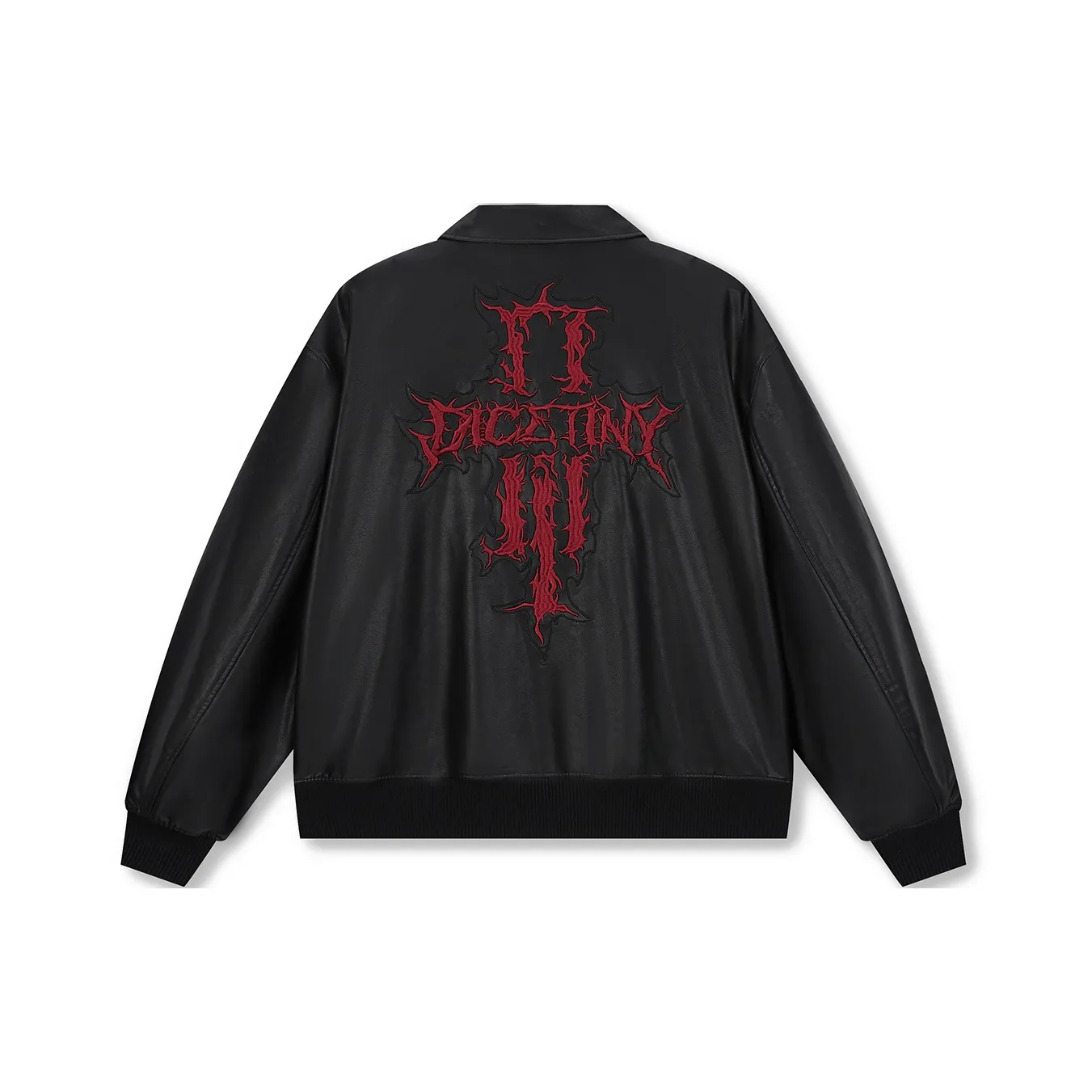 DICETINY Leather Jackets Unisex Black