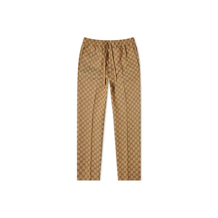 GUCCI GG Running Casual Pants Men's Camel