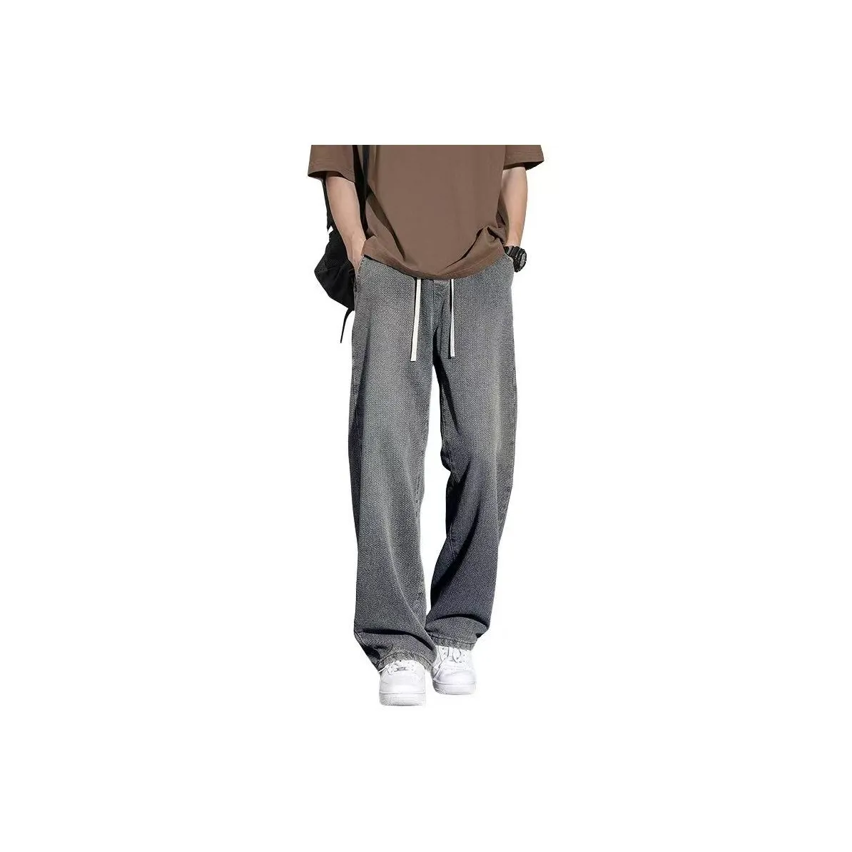 NOME Высота Увеличение Похудение Драпировка Кружево Вверх Прямой крой Широкие брюки Унисекс