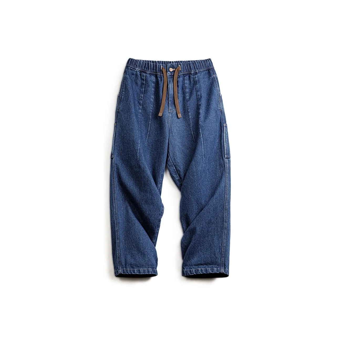 MADEN Jeans Men's Denim Blue Loose Fit, Runs Large