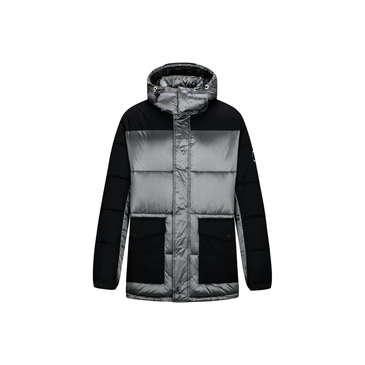 ARMANI EXCHANGEAE Хлопковый пуховик Мужской Серый Черный