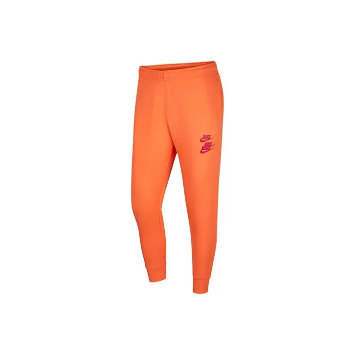 Nike Knitted Sweatpants Men's Orange