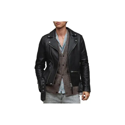 ALLSAINTS Черный Мужские Кожаные Куртки