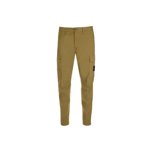STONE ISLAND Зеленые Мужские Брюки Карго