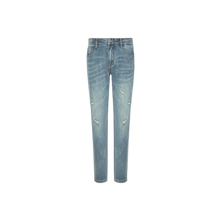 LIU·JO UOMO SS22 Ripped Pants Jeans Men's Medium Blue