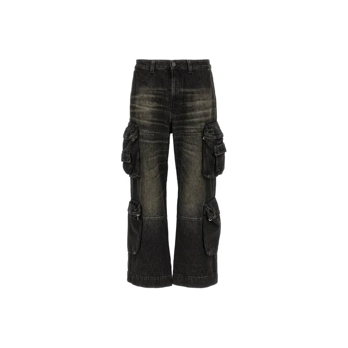 DIESEL SS24 Карго Брюки Мужские Черные