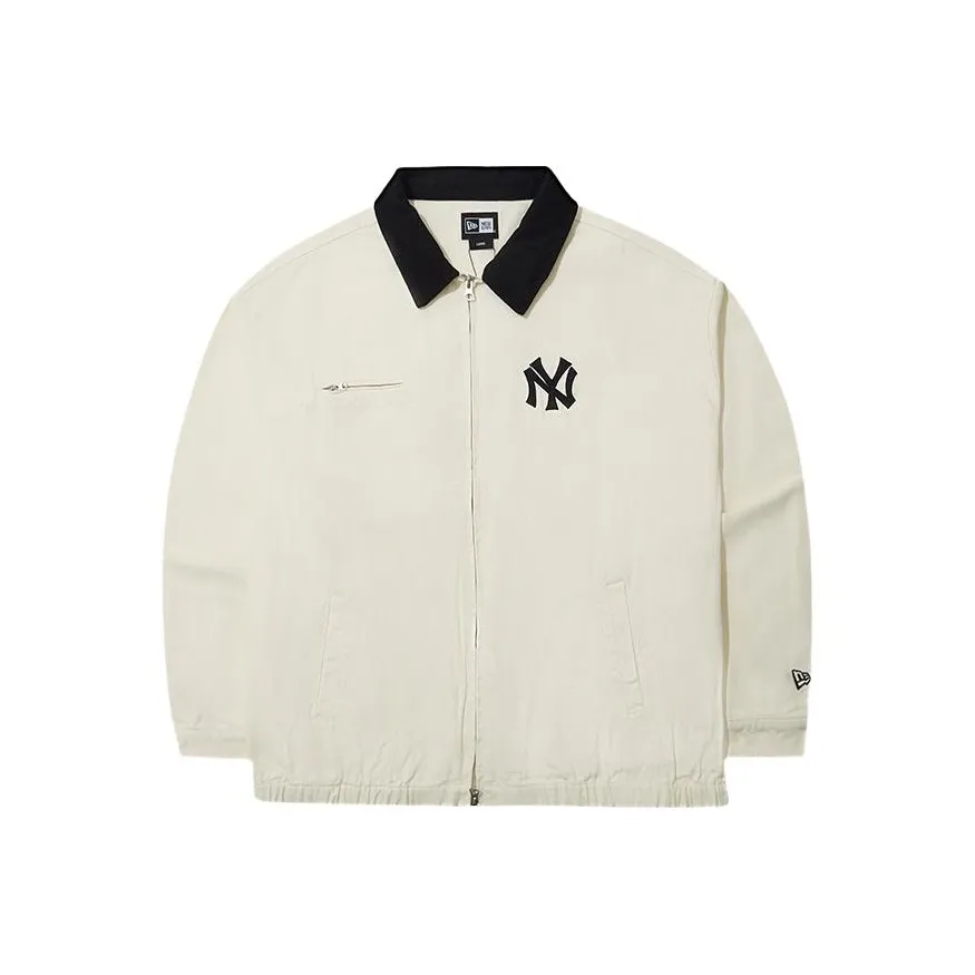 New Era Jacket Unisex Ivory White