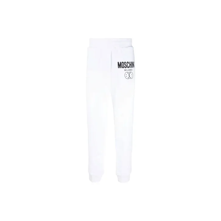 MOSCHINO Knitted Sweatpants Men's White