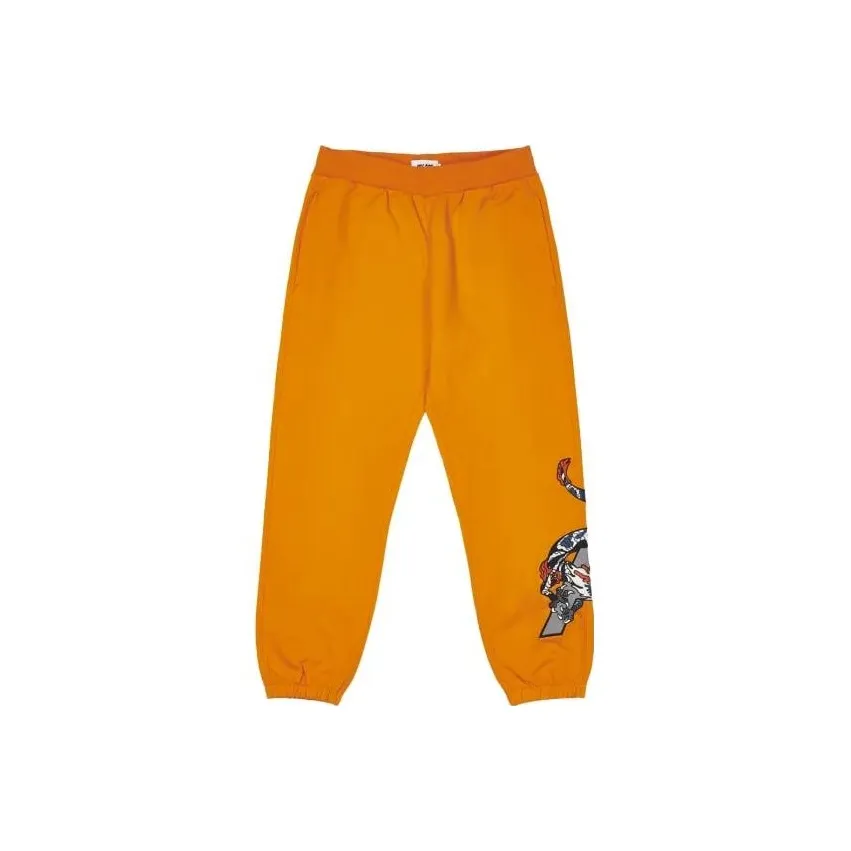 PALACE Orange Men's Knitted Training Pants PALACE Апельсиновые мужские вязаные тренировочные штаны