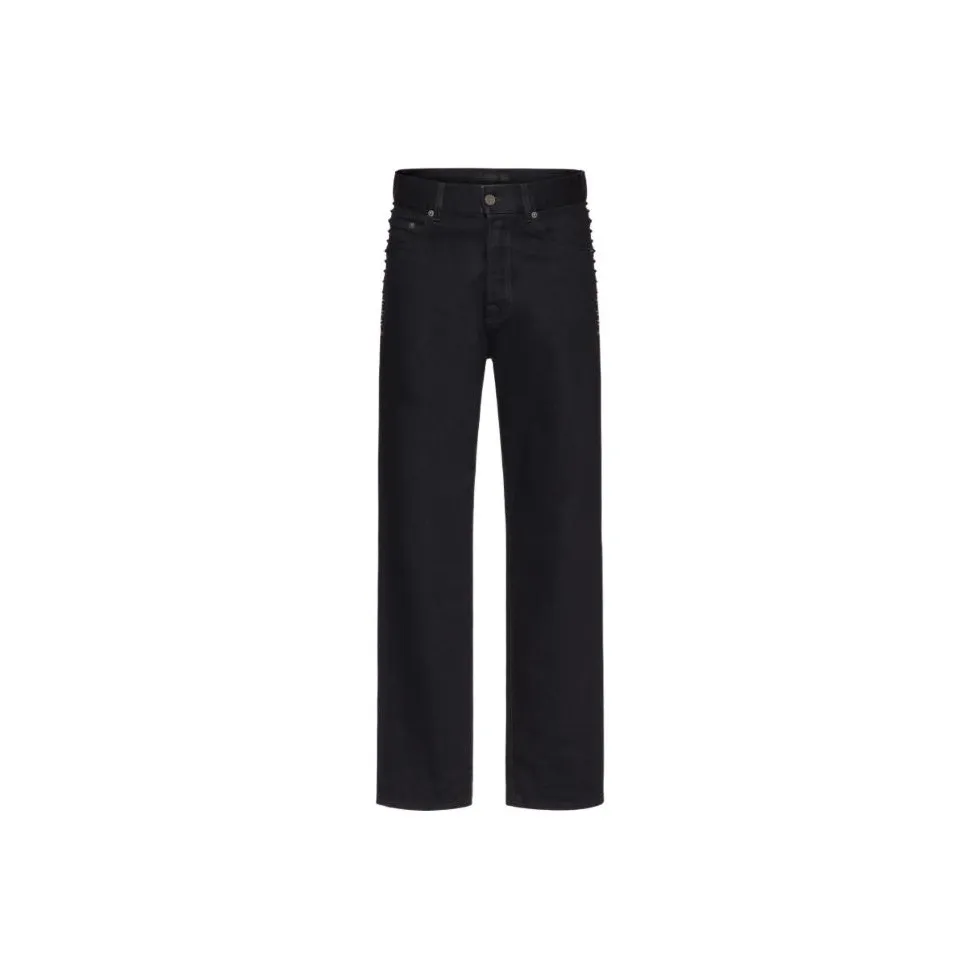 Valentino Stud Detailed Straight Leg Jeans
