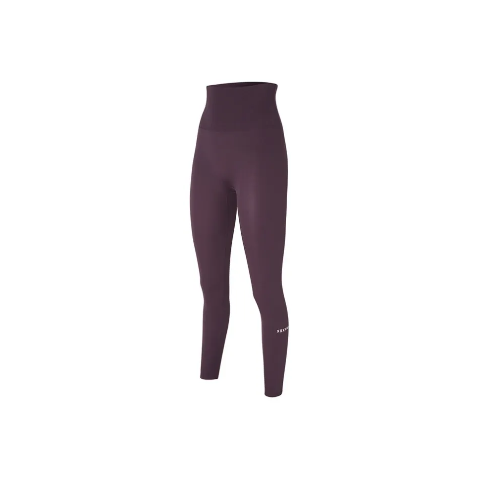 XEXYMIX Yoga Pants Women's Dark Burgundy