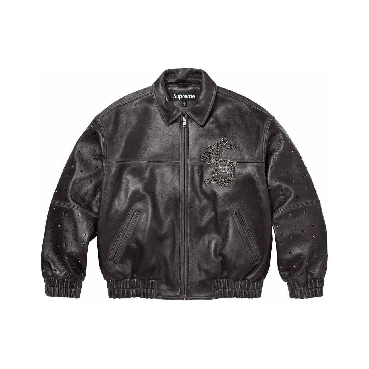 Supreme Gem Studded Leather Jacket