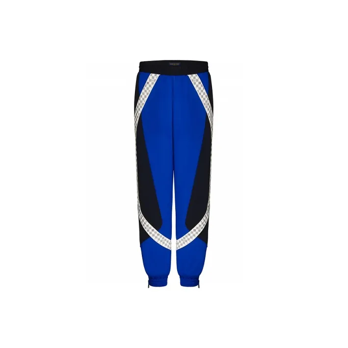 Louis Vuitton Zippy SS22 Knitted Sports Pants Men's Blue