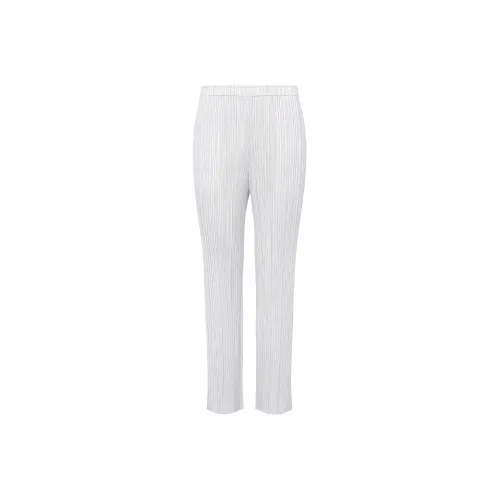 PLEATS PLEASE ISSEY MIYAKE Светло-серый Унисекс Повседневные брюки