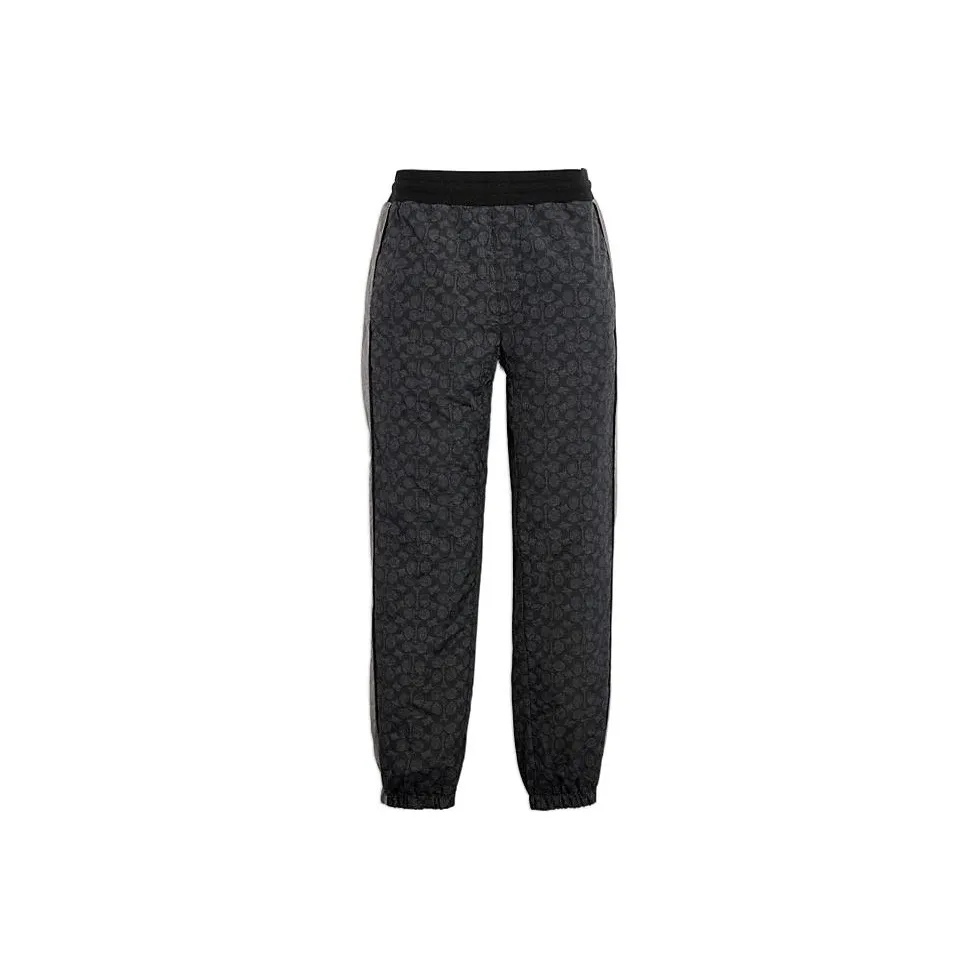 COACH FW22 Вязаные спортивные брюки мужские черные
