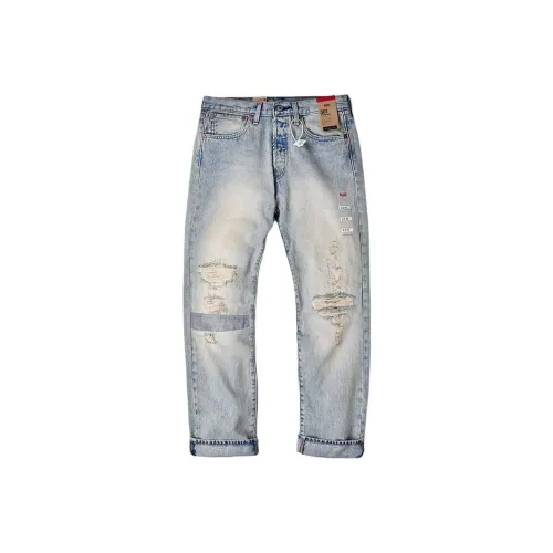 Levis Мужские джинсы светло-синего цвета