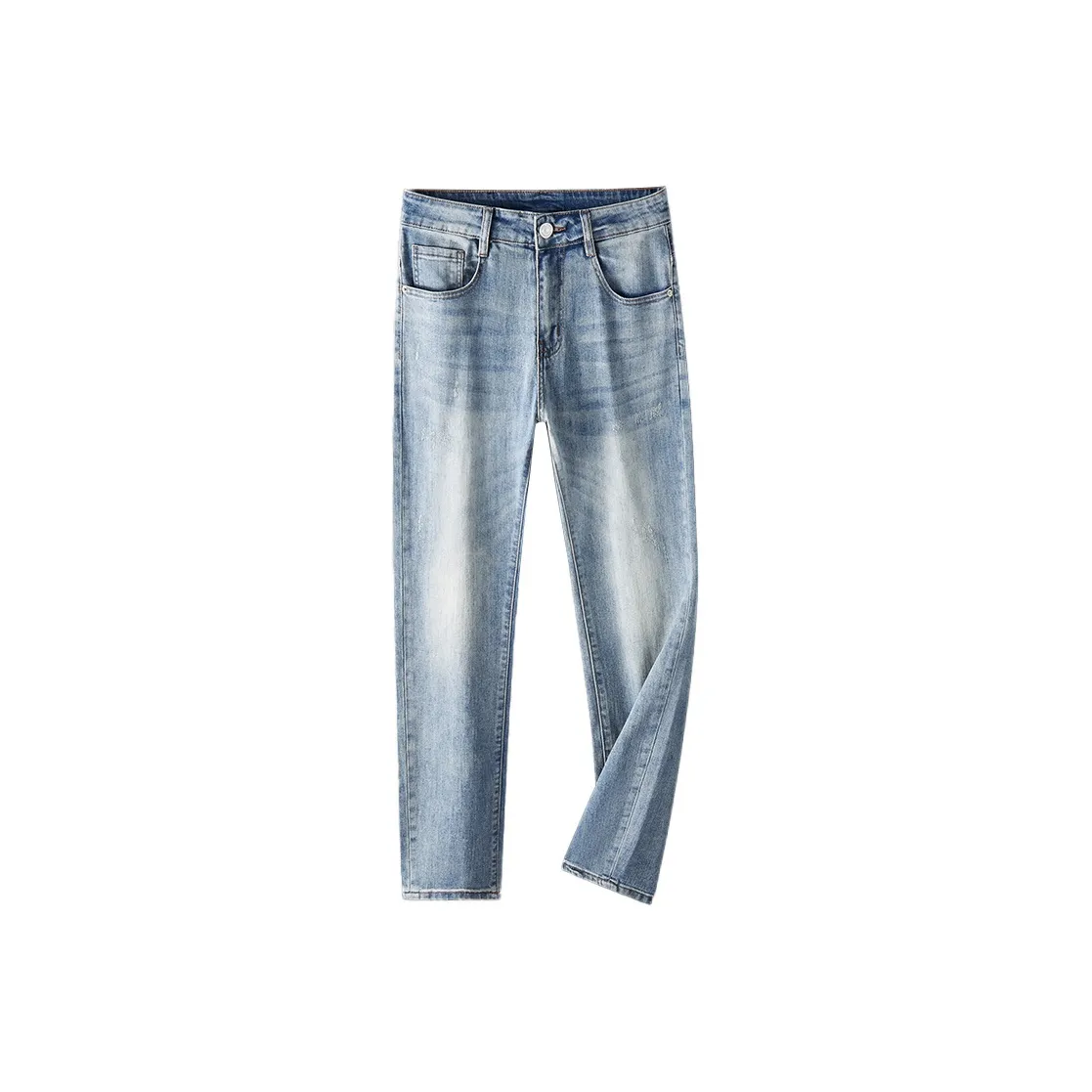 KM Светло-синие унисекс джинсы