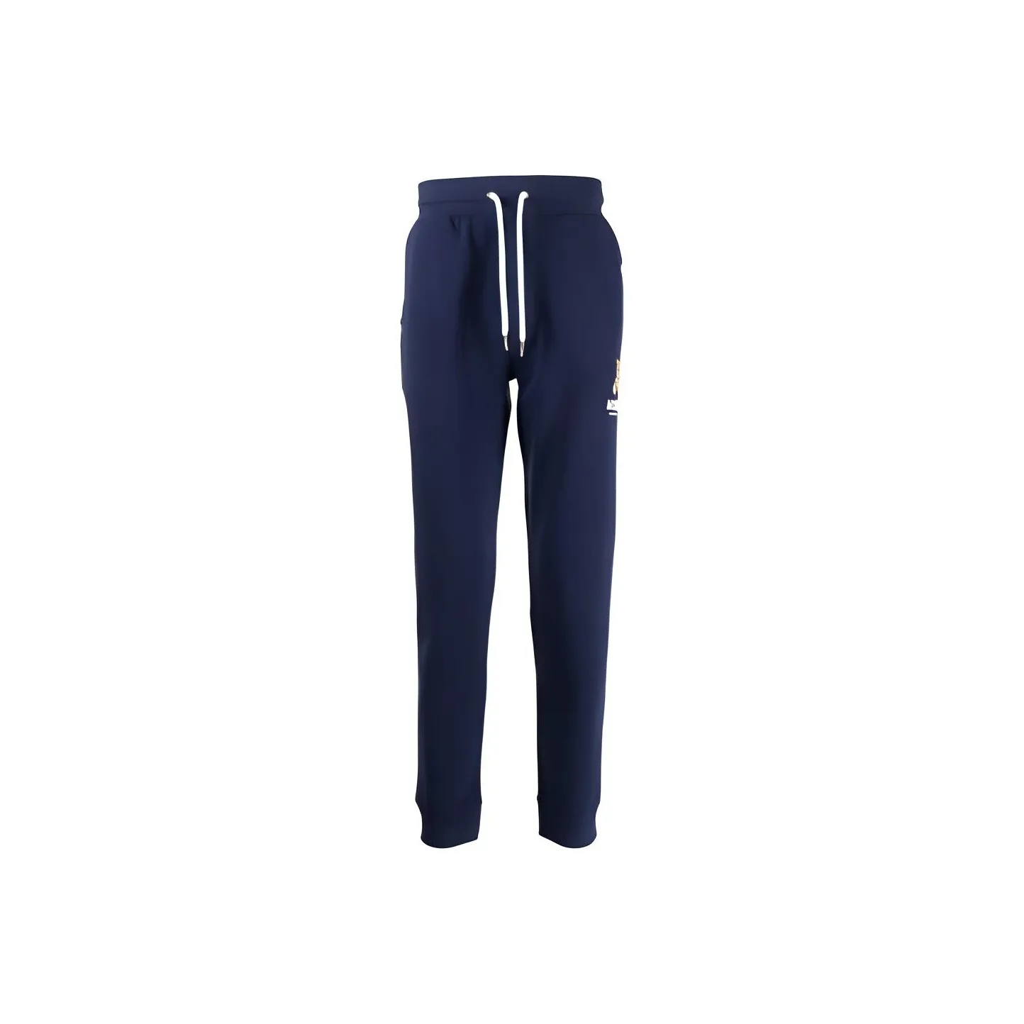 MOSCHINO Blue Men's Knitted Training Pants MOSCHINO Синий Мужские Вязаные Спортивные Штаны