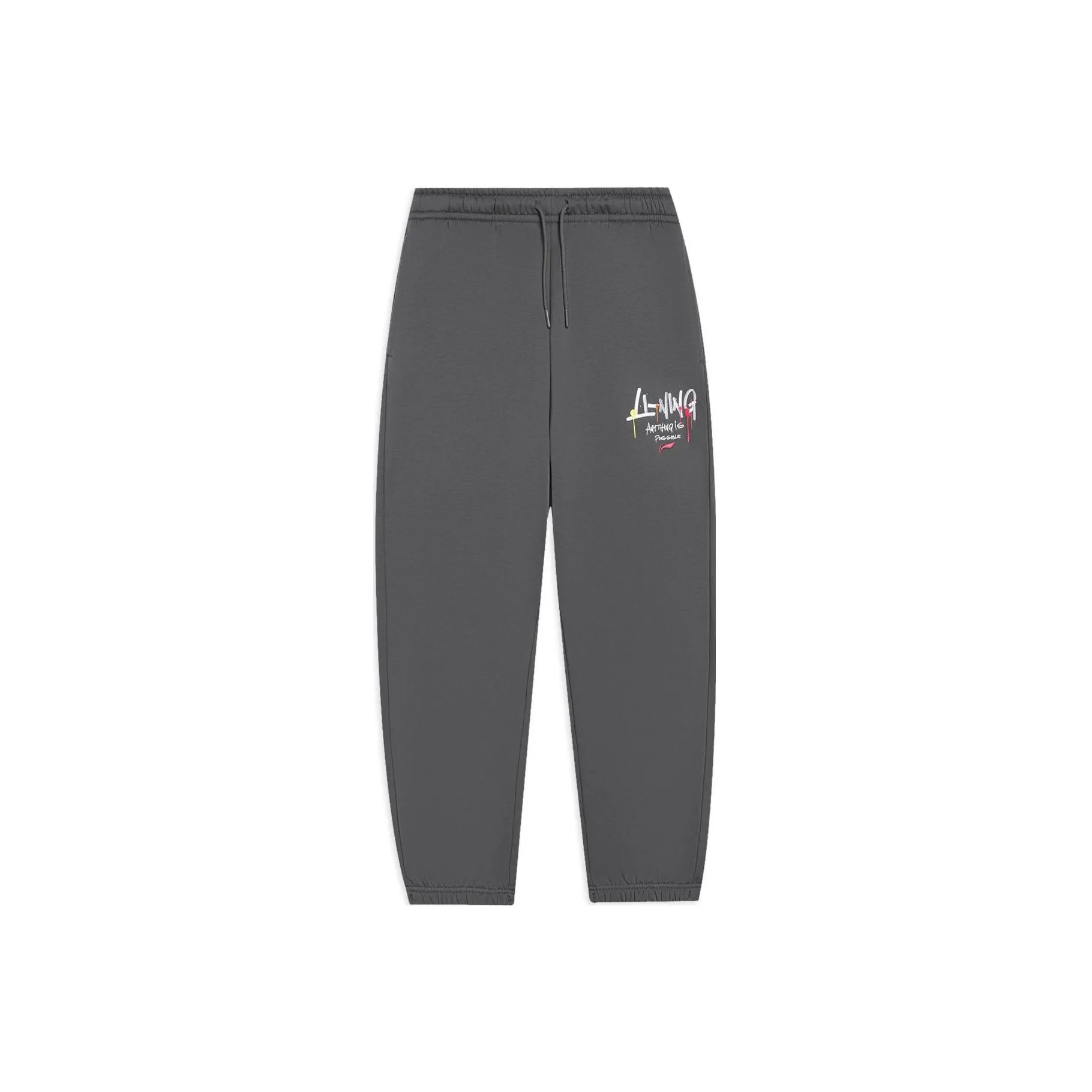 LiNing Sports Fashion Collection Knitted Sports Pants Men's Gray