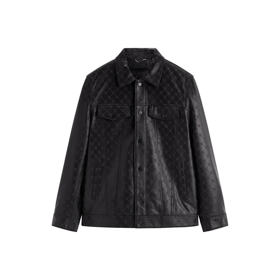 PEACEBIRD MEN Кожа Куртка Мужская Черная