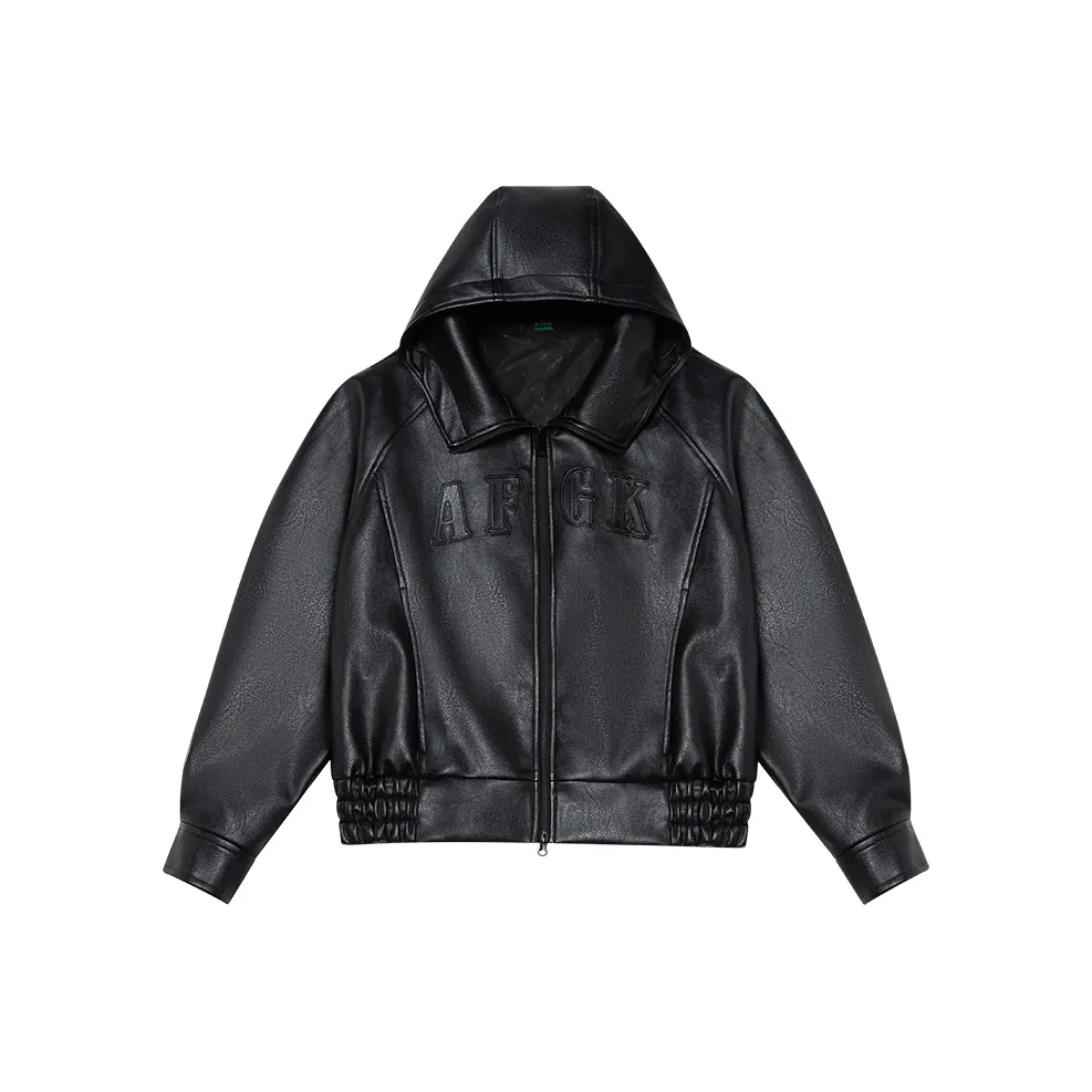 AFGK Leather Jackets Unisex Black