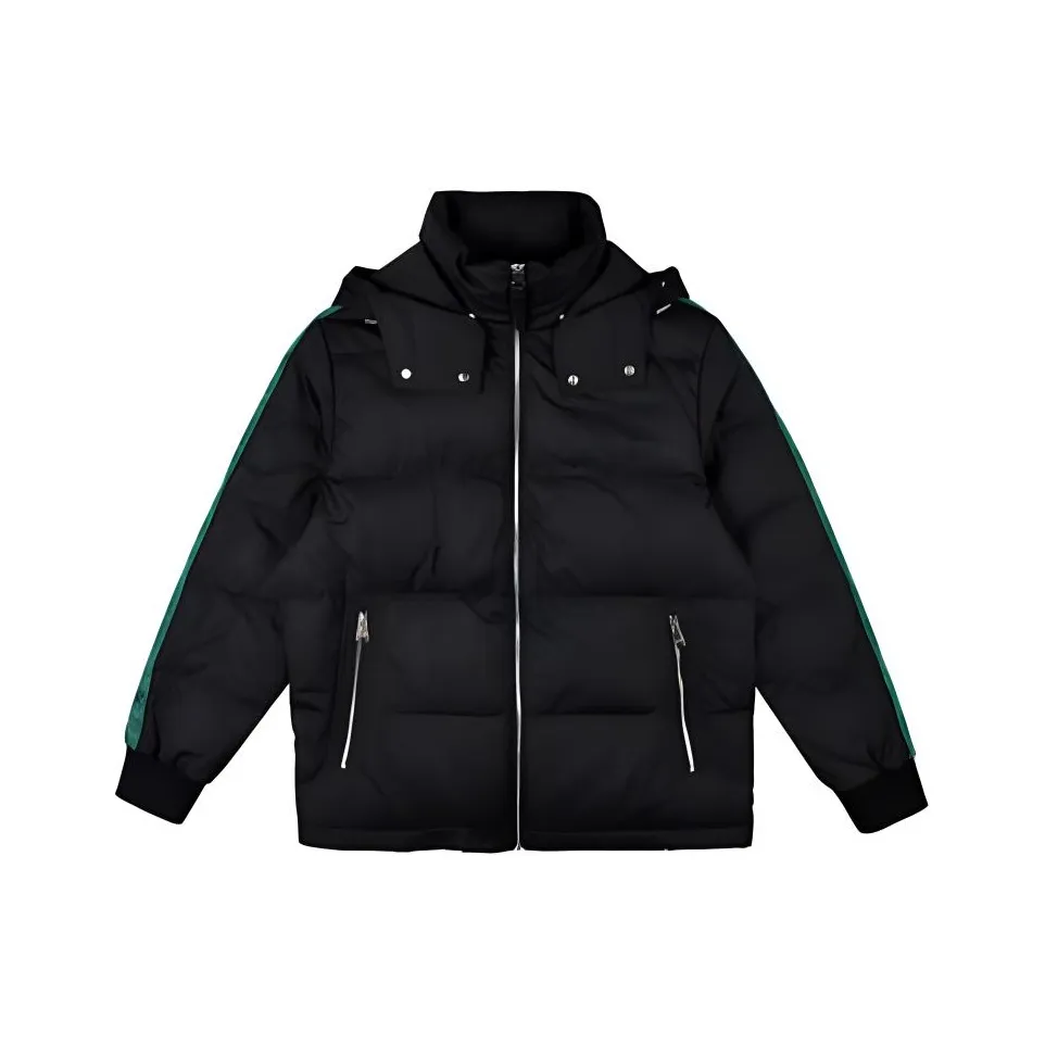 Raidy Boer Пуховик Мужской Черный Цветочный