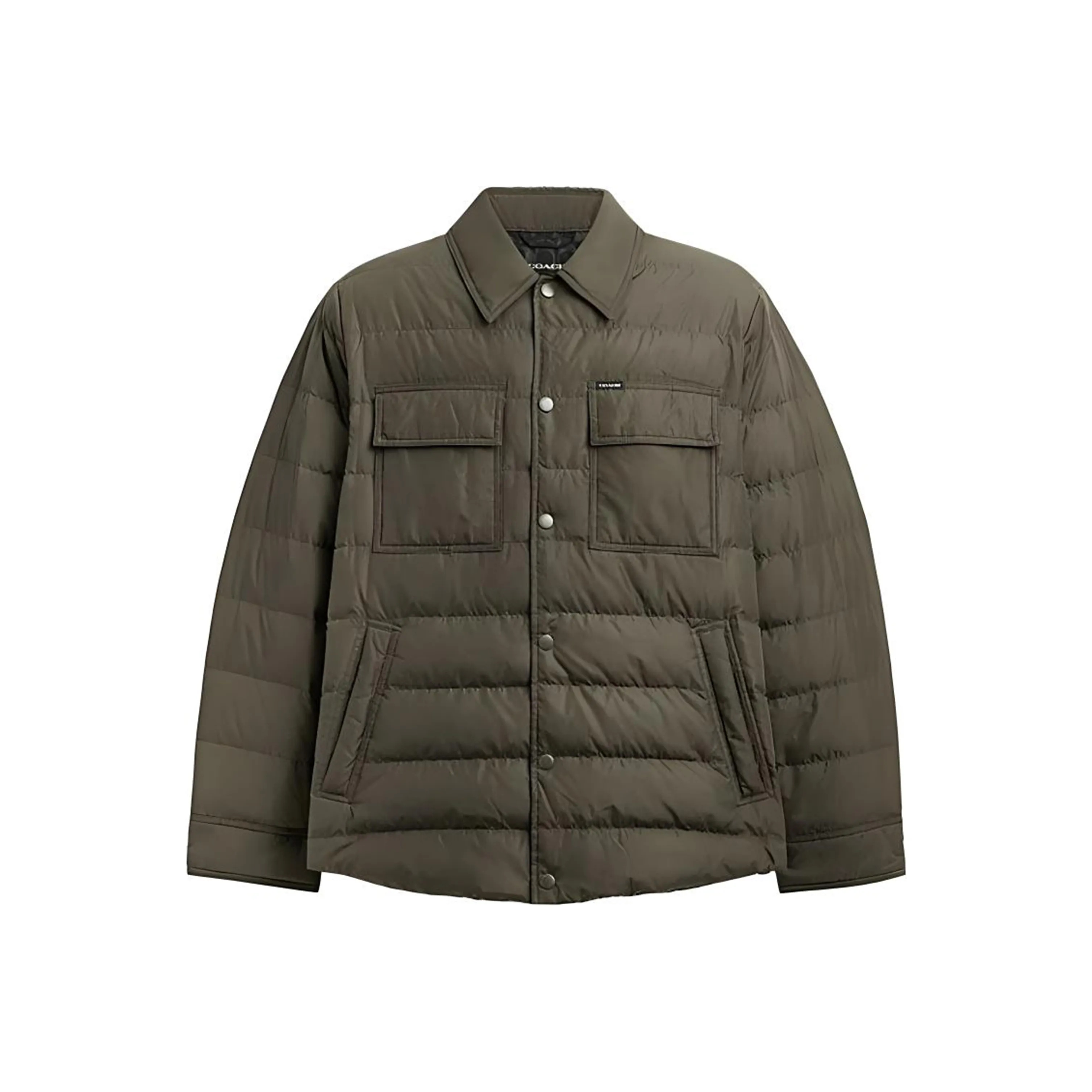COACH SS24 Down Jacket Men's Dark Fern Green