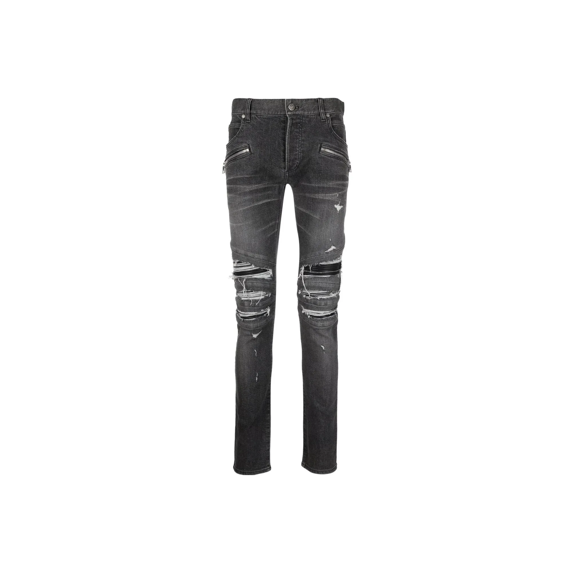 BALMAIN Мужские черные джинсы