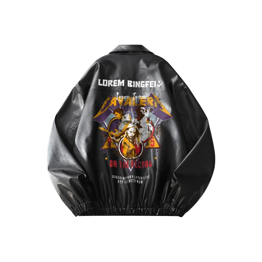Ice Flying Leather Jacket Unisex