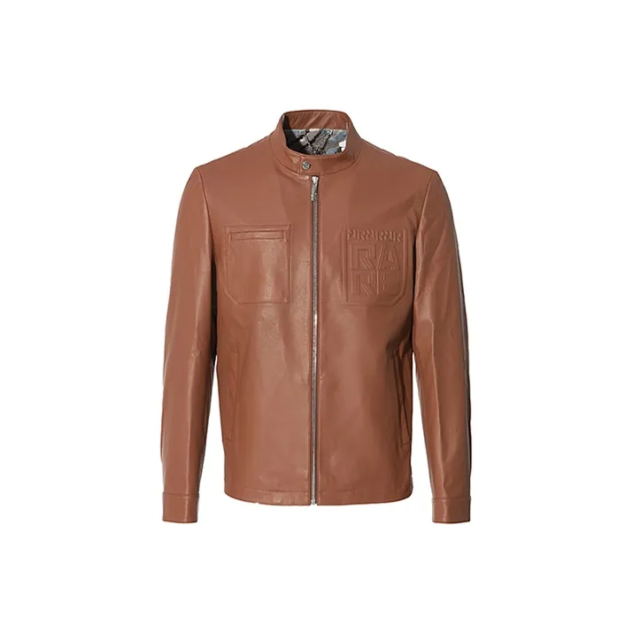 RARE Leather Jackets Men's Orange Red