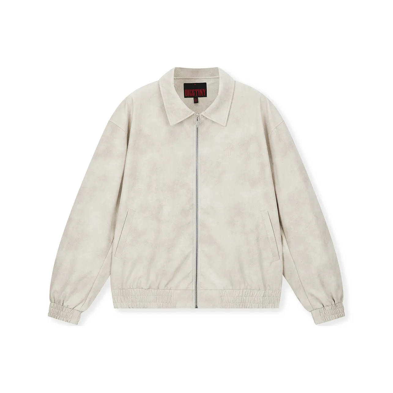 DICETINY Кожа Куртка Унисекс Облачный туман Белый