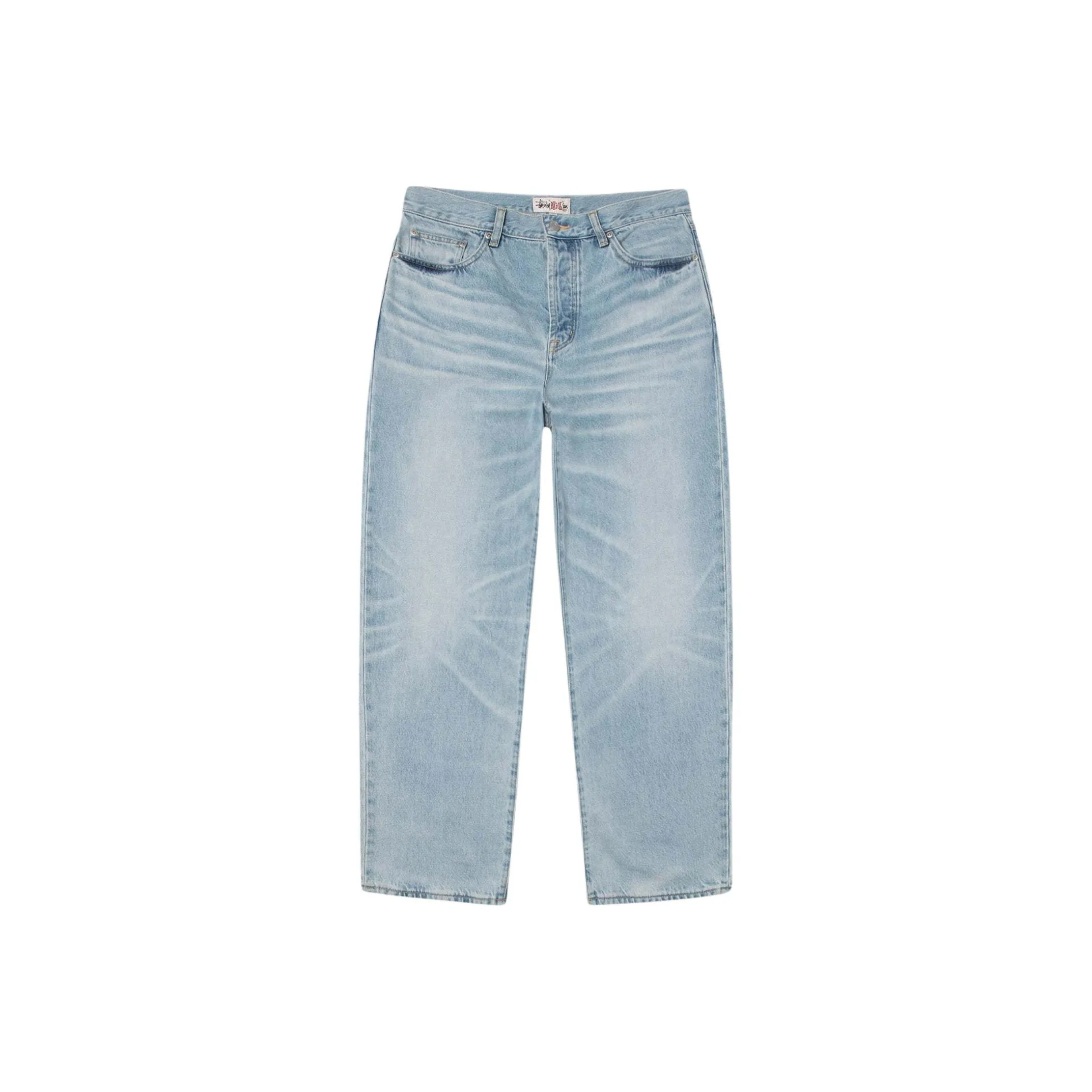 Stussy SS25 Большой OL' Джин Винтаж Деним Джинсы Унисекс