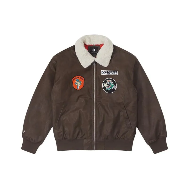 Конверс Год дракона CNY Series Пуховая куртка Мужская Коричневая