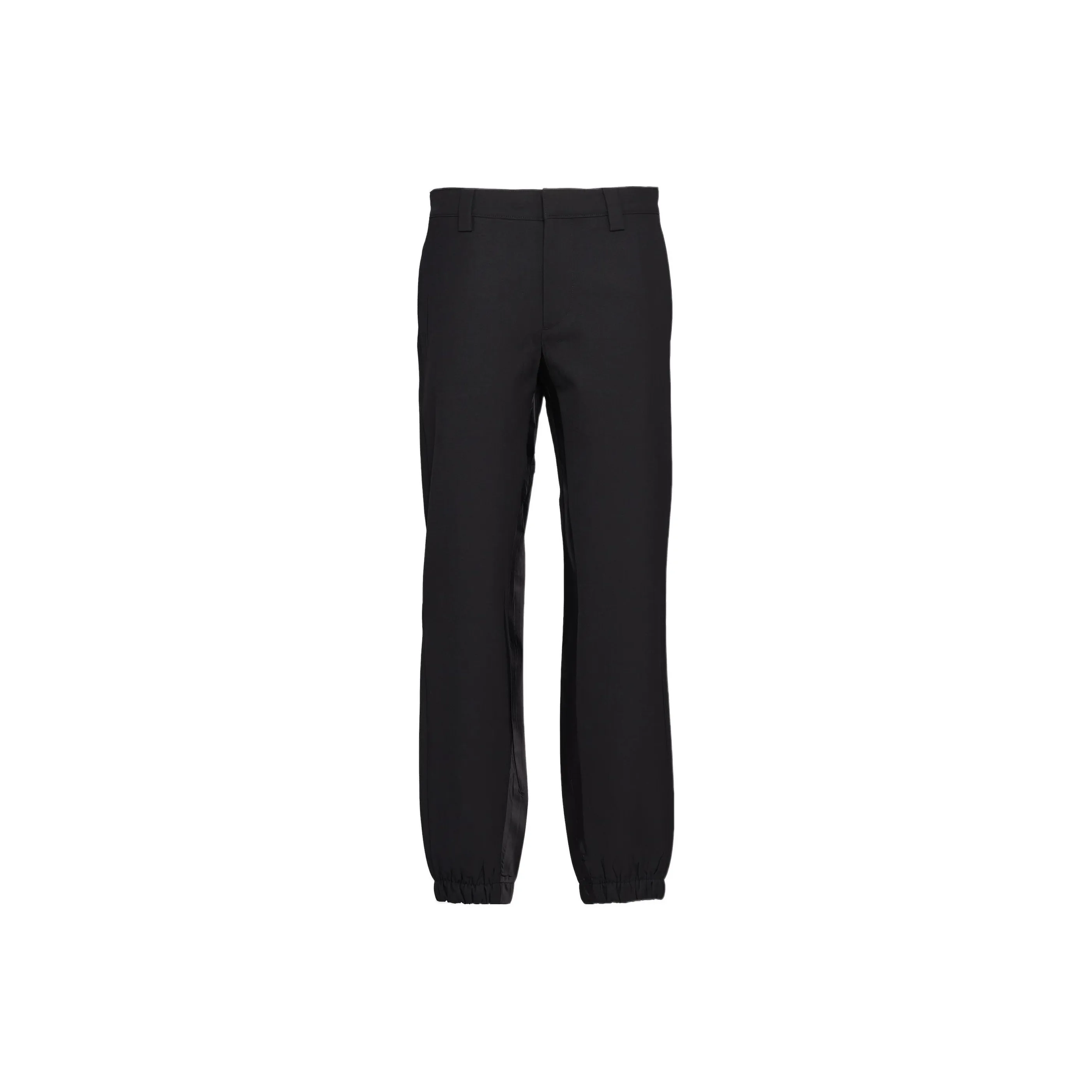 PRADA Logo Plaque Straight Leg Trousers