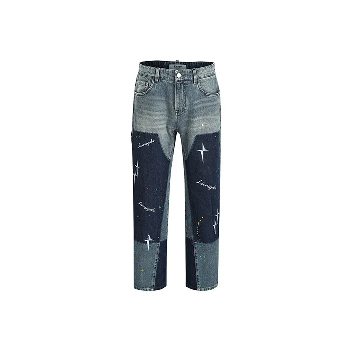 LIUREGALI Синий Мужской Джинсы