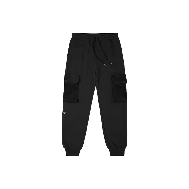 Converse Вязаные тренировочные брюки мужские чернильно-черный