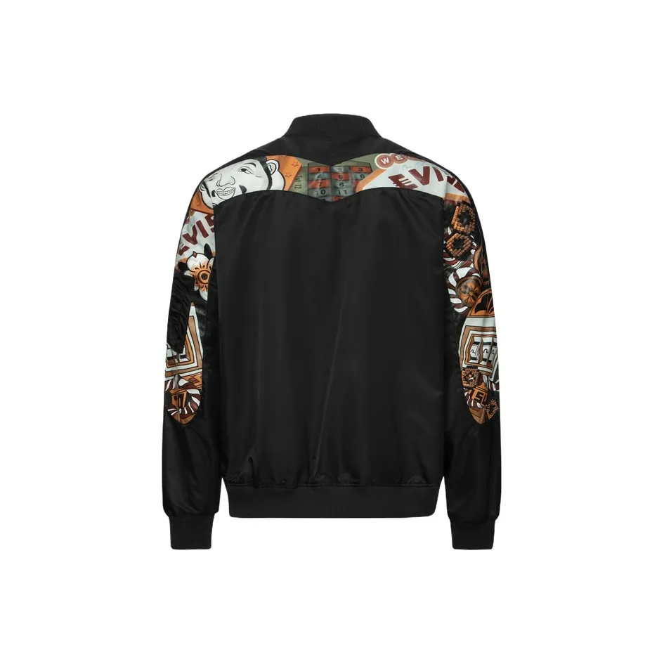 EVISU Logo-print Bomber Jacket