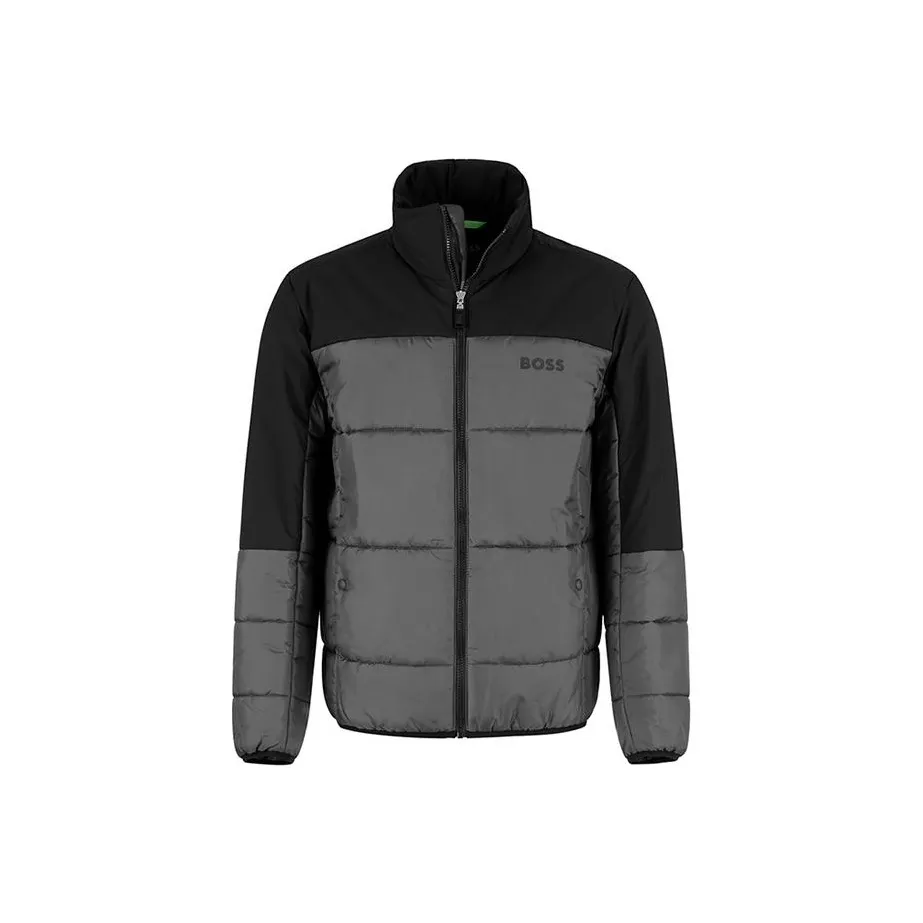 Hugo Boss Хлопковый пуховик Мужской Темно-серый